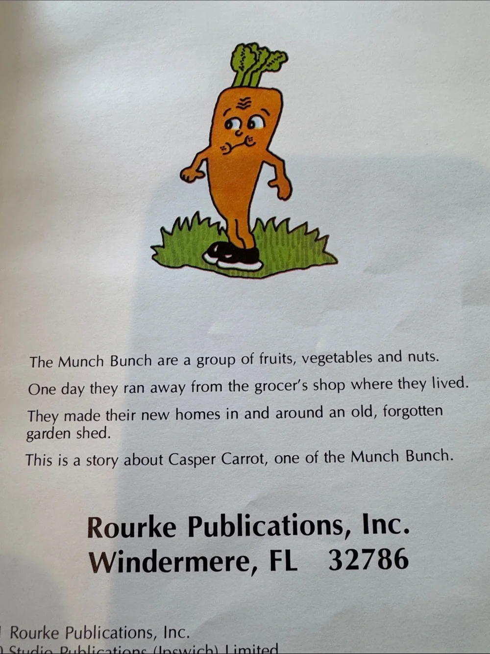 A Munch Bunch Book “Casper Carrot” by Giles Reed